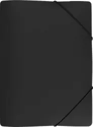 Teczka z gumką szeroka czarna