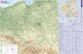 Mapa Polski. Podkładka na biurko - tantis.pl