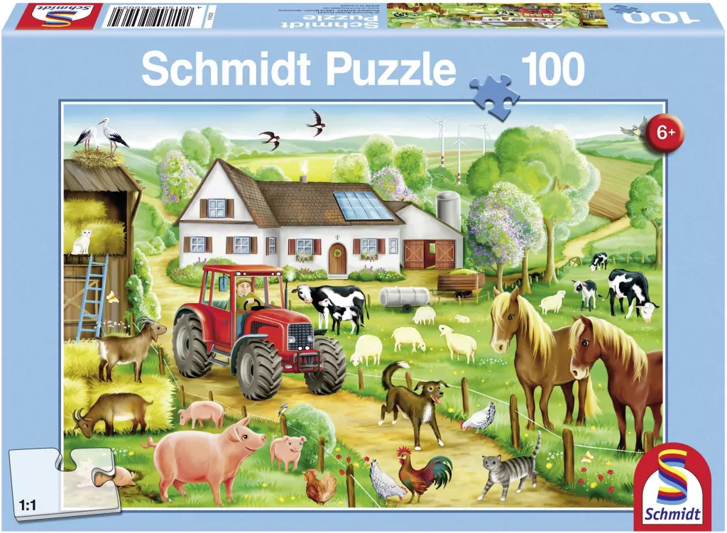 Puzzle 100. Wesołe gospodarstwo - tantis.pl