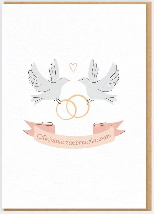 Karnet Ślub - Oficjalnie zaobrączkowani - tantis.pl