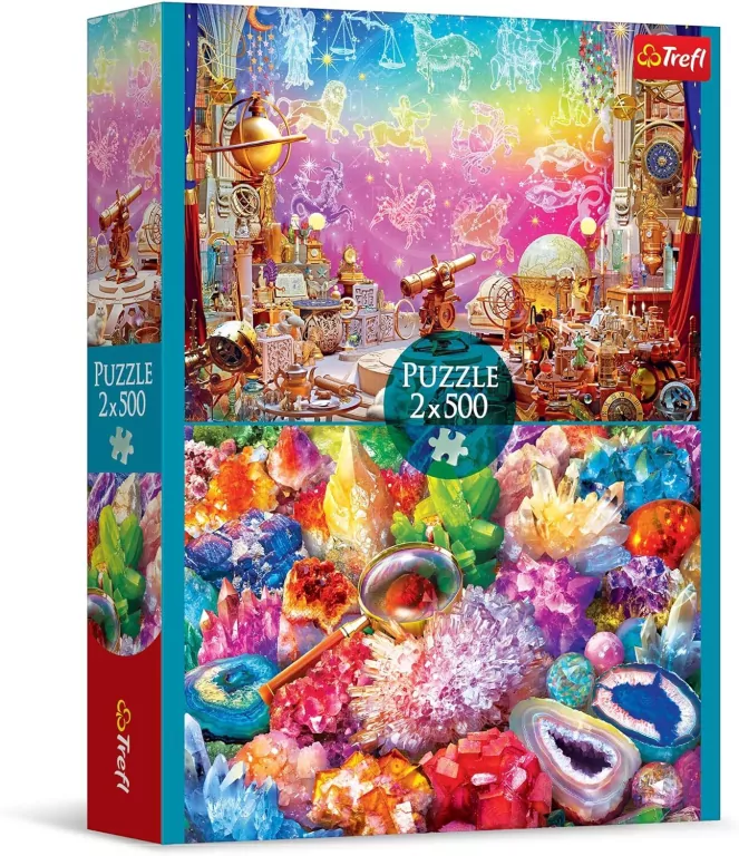 Puzzle 2x500 Kosmos i kryształy TREFL - tantis.pl