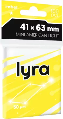 Koszulki na karty Rebel (41x63 mm) Lyra Light, 100 sztuk