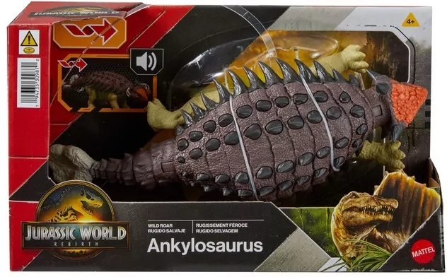 Jurassic World Ankylosaurus Ryczący dinozaur JGB90 - tantis.pl