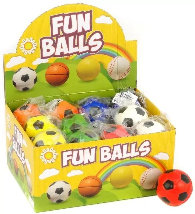 Piłeczka piankowa / gniotek 6 cm. Mix - tantis.pl