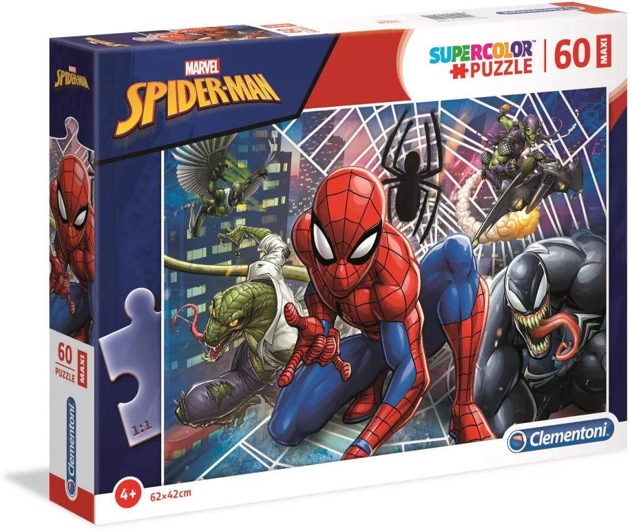 Puzzle 60 maxi. SuperColor Spiderman. 26444 - tantis.pl