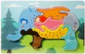 Puzzle drewniane Dzikie zwierzęta MIX - tantis.pl