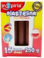 Plastelina brązowa 15 lasek 250g - tantis.pl