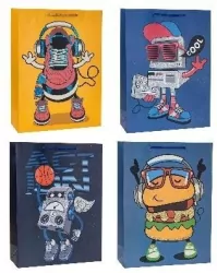 Torebka z brokatem 26x32x10cm mix ROZETTE. 1 sztuka