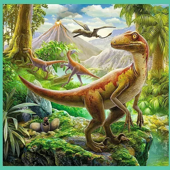 Trefl. Puzzle 3w1. Niezwykły świat dinozaurów - tantis.pl