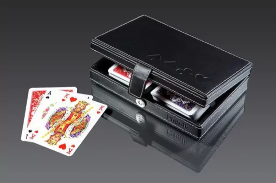 Piatnik. Karty do gry. 2 talie lux w pudełku z ekoskóry