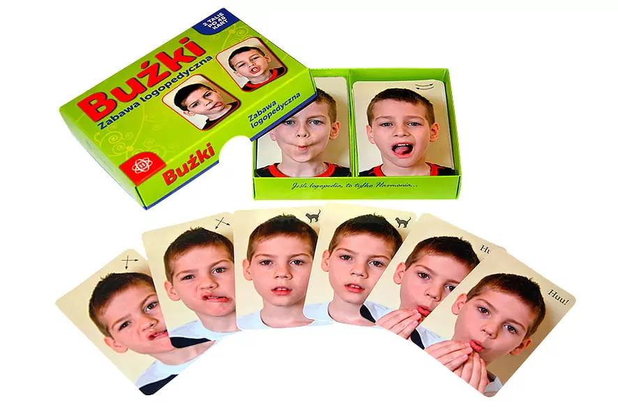 Buźki. Zabawa logopedyczna - tantis.pl