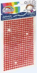 Diamenciki samoprzylepne. Czerwone