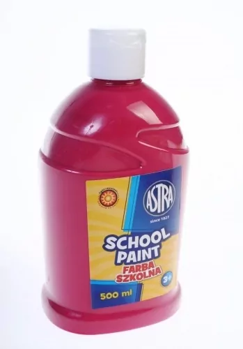 Farba szkolna. Różowa 500ml - tantis.pl