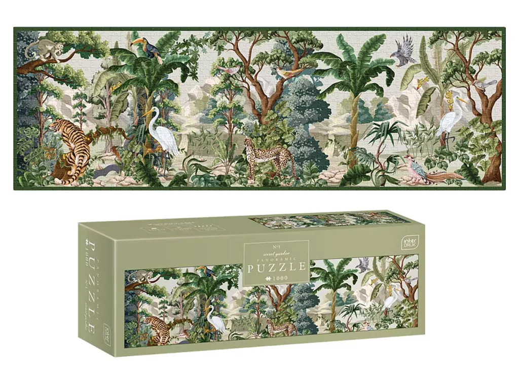 Interdruk. Puzzle 1000 panorama. Secret Garden - tantis.pl