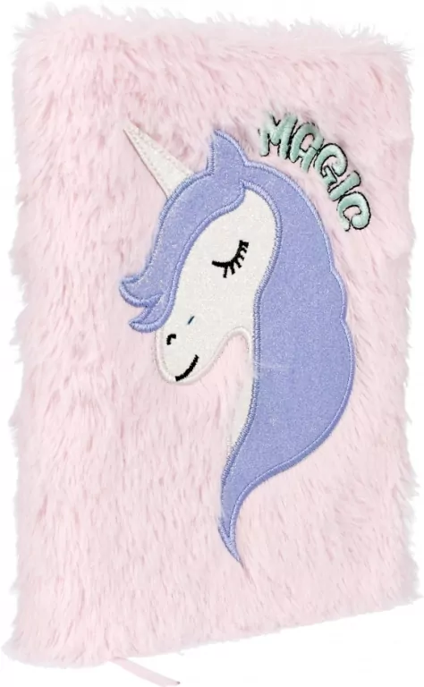 Notes pluszowy pastelowy A5 Unicorn - tantis.pl