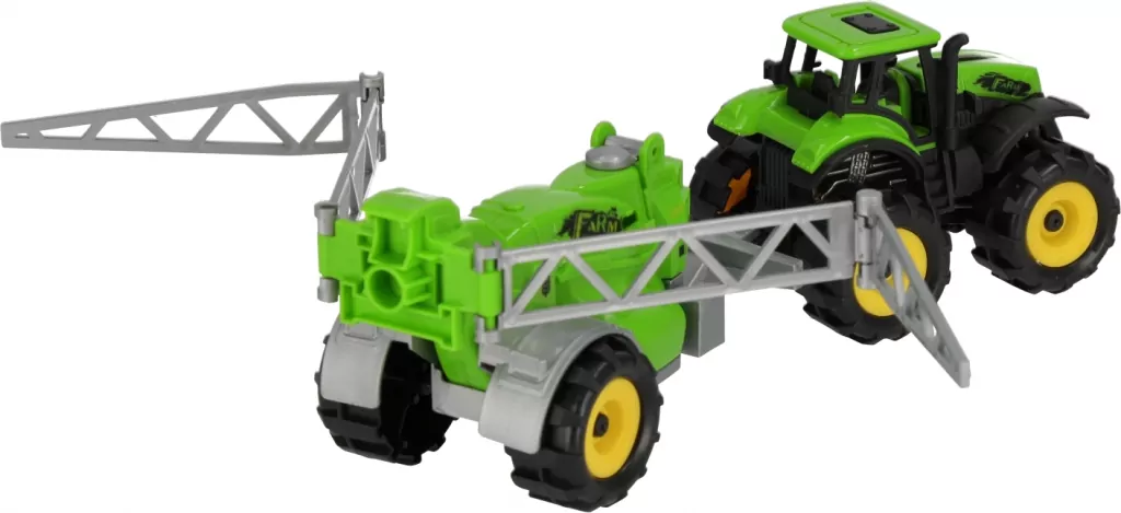 Traktor na baterie + auto terenowe i akcesoria Mega Creative 31x20x8cm - tantis.pl