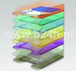 Pólka na dokumenty (szuflada) Donau. Przezroczysta. Mix