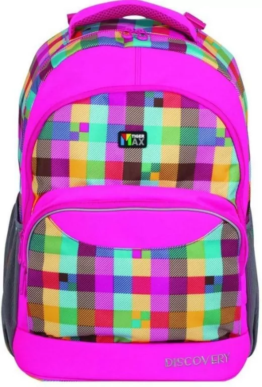 Plecak Tiger Max Discovery neon różowy - tantis.pl