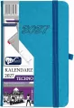 Kalendarz Techno 2027 A6 tygodniowy turkusowy - tantis.pl