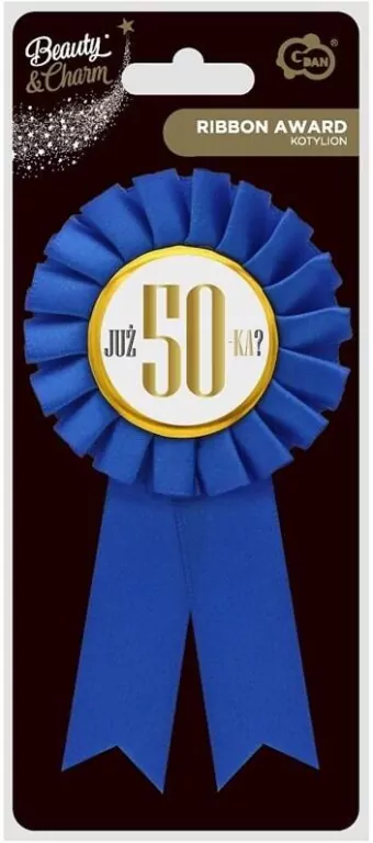 Kotylion Już 50-tka? niebieski - tantis.pl