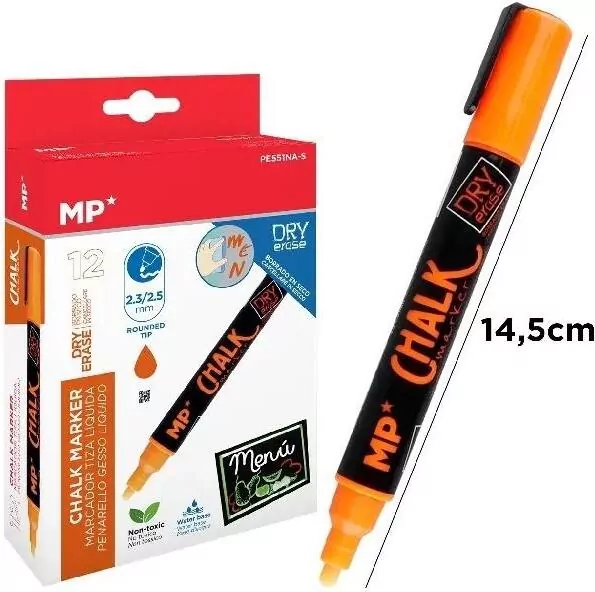 Marker kredowy do ścierania na sucho pomar (12szt) - tantis.pl