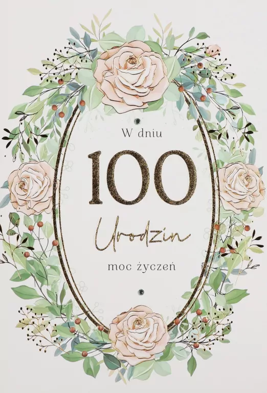 Karnet Urodziny 100 - tantis.pl