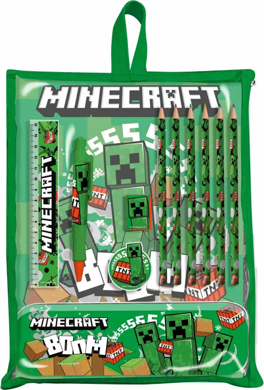 Zestaw piśmienniczy Minecraft 12 elementów MC00040 - tantis.pl