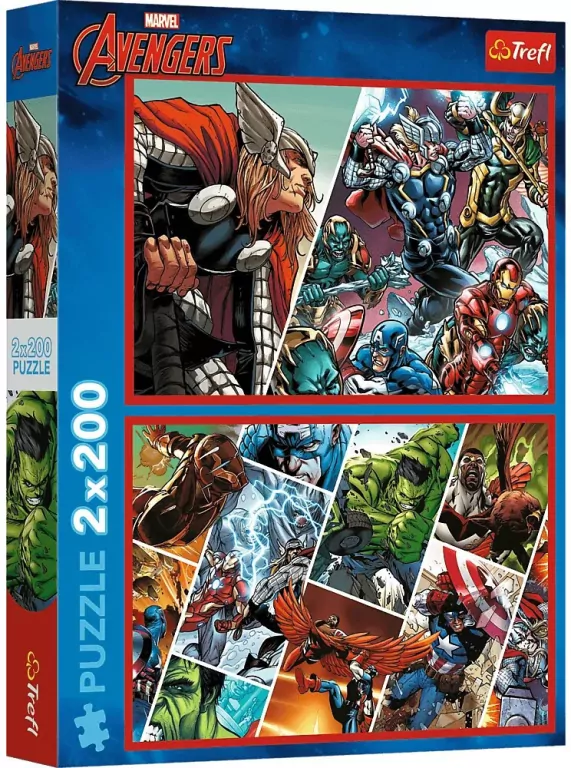 Puzzle 2x200 Obrońcy świata TREFL - tantis.pl
