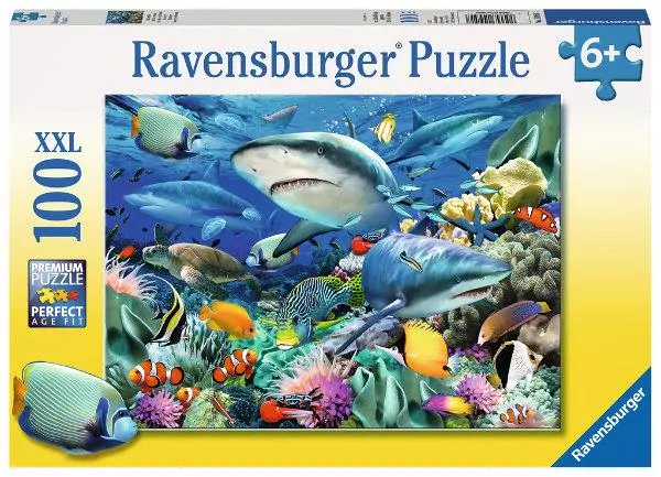 Rafa rekinów. 100 Elementów. XXL. Ravensburger. 109517. - tantis.pl
