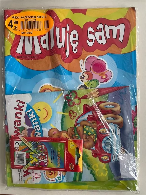 Maluję Sam + kolorowanka + kredki - tantis.pl