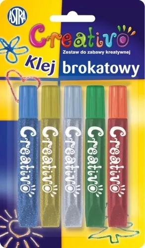 Klej brokatowy 5 kolorów. - tantis.pl