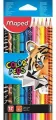 Maped. Kredki ołówkowe trójkątne, 12 kolorów - tantis.pl