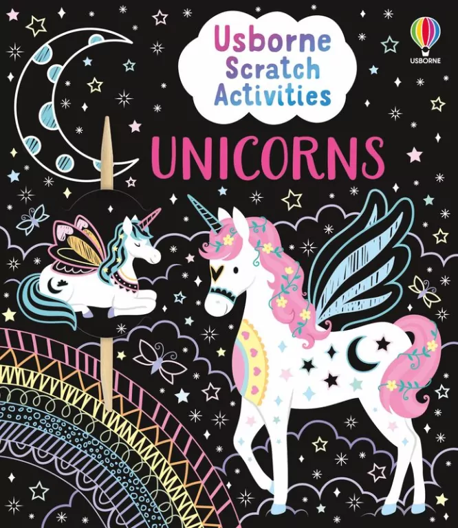 Unicorns. Usborne Scratch Activities wer. angielska - tantis.pl