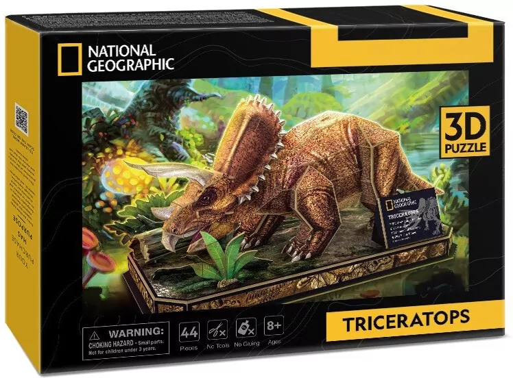 Puzzle 3D. National Geographic. Triceratops - tantis.pl