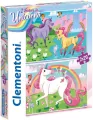 Clementoni. Puzzle 2w1. SuperColor. I believe in unicorns - tantis.pl