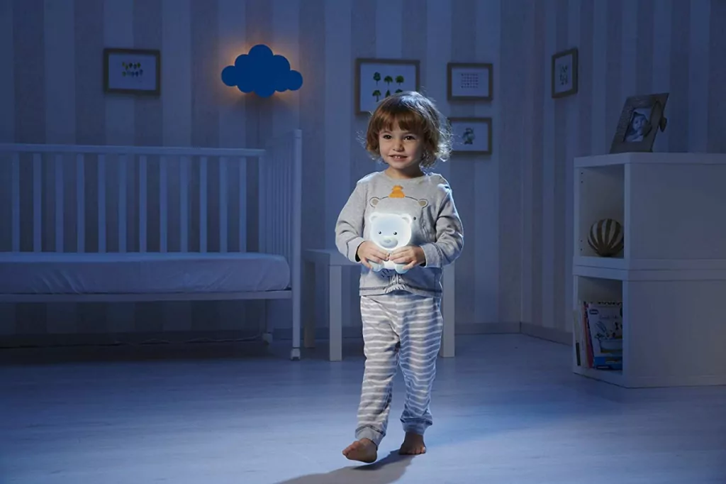 Chicco. Lampka nocna. Niebieska - tantis.pl