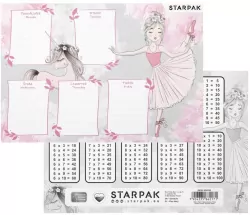 Plan lekcji z tabliczką mnożenia Balerina