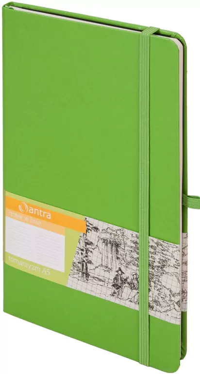 Notes A5 Linia Romantyzm Zielony ANTRA - tantis.pl