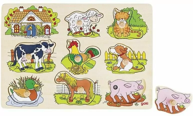 Zwierzęta wiejskie. Dźwiękowa układanka - tantis.pl