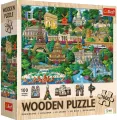 Puzzle drewniane 1000 Francja znane miejsca TREFL - tantis.pl