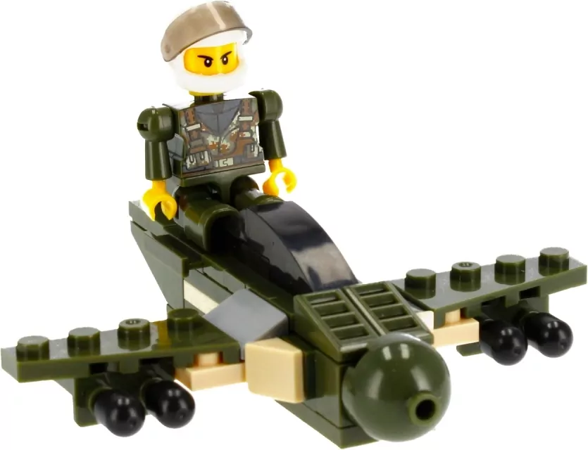 Klocki konstrukcyjne Alleblox Military Force 63-64 elementy, mix - tantis.pl