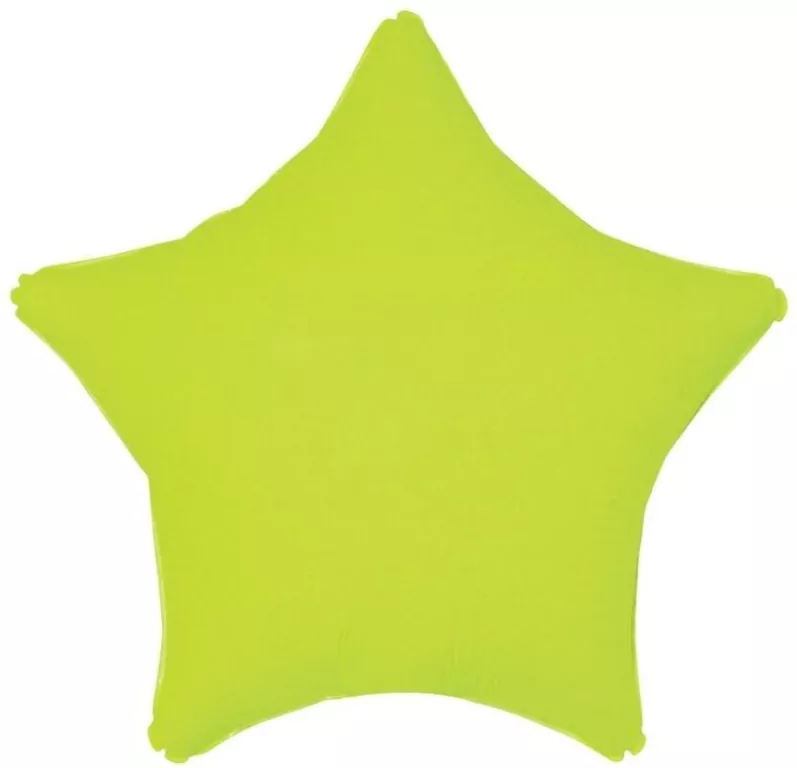 Balon foliowy Gwiazda fluor żółty 46cm - tantis.pl
