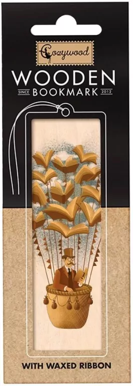 Zakładka drewniana W 80 dni dookoła świata Mr Fogg - tantis.pl