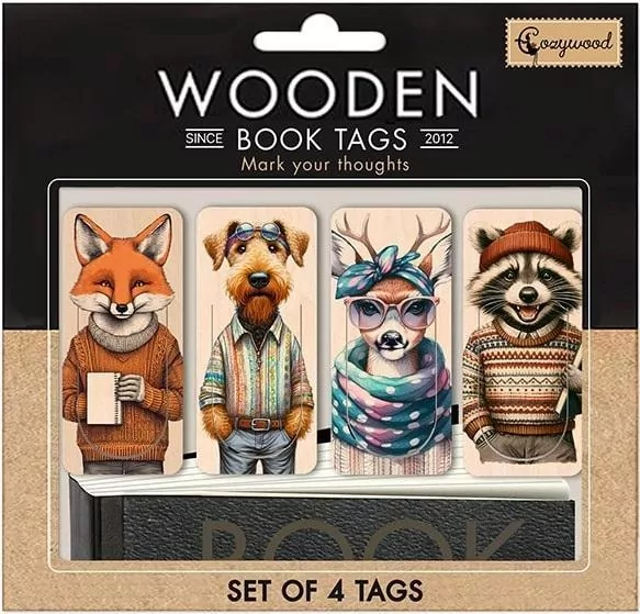 Zakładki drewniane do książki Przyjaciele - tantis.pl