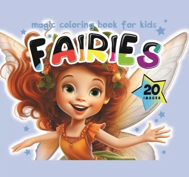 Kolorowanka 140x140 Wróżki Fairies niebieska - tantis.pl