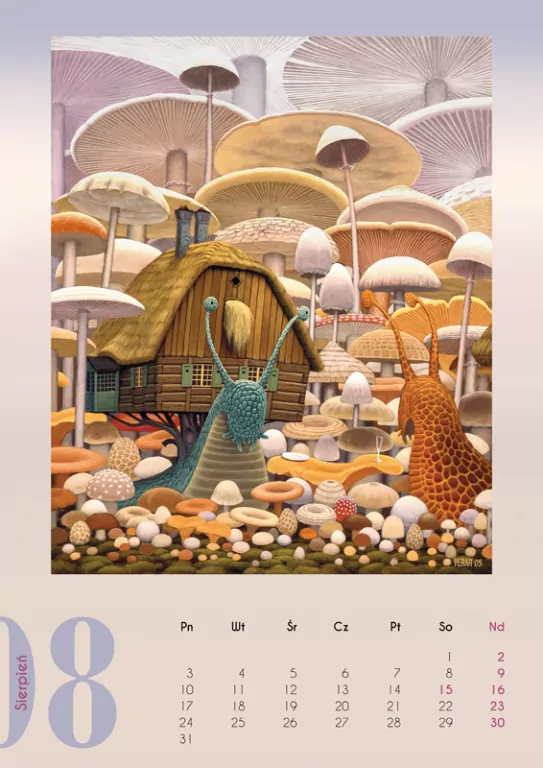 Kalendarz 2026 - Jacek Yerka wzór 2 A3 - tantis.pl