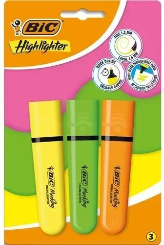 Zakreślacz Highlighter mix neon BIC - tantis.pl