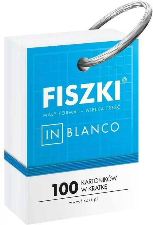 Fiszki in blanco. 100 kartoników w kratkę - tantis.pl