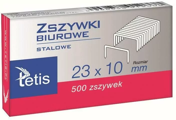 Zszywki biurowe 23x10mm - tantis.pl
