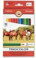 KREDKI TRIOCOLOR 3142 12 KOLORÓW 9MM - tantis.pl